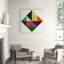 Angular Pattern 1' Framed Graphic Art Print on Canvas