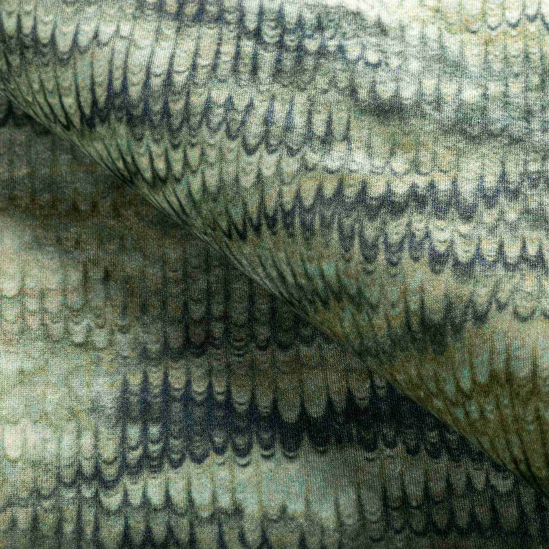 Trad Nouveau Boscage Cotton Blend Fabric, Emerald