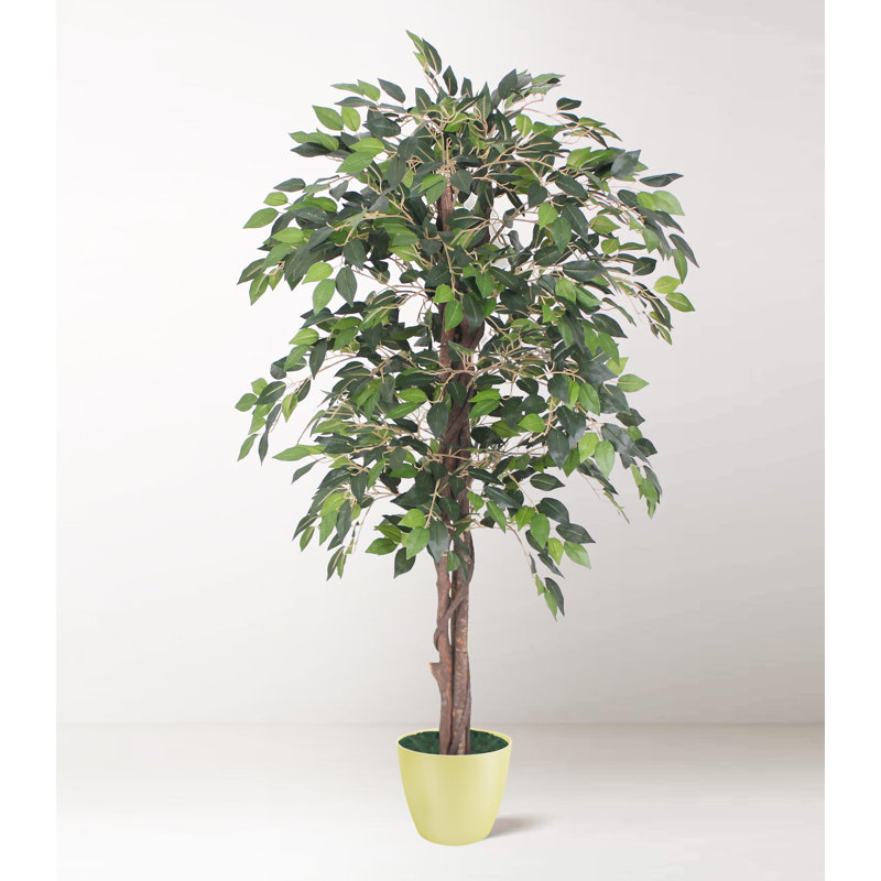 Faux Plant in Pot, Yellow, 120cm H x 75cm W x 20cm D