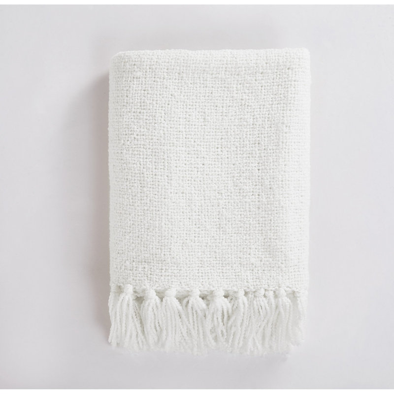 Jeté Brooklyn Loom Chunky Boucle 50 x 70, Blanc