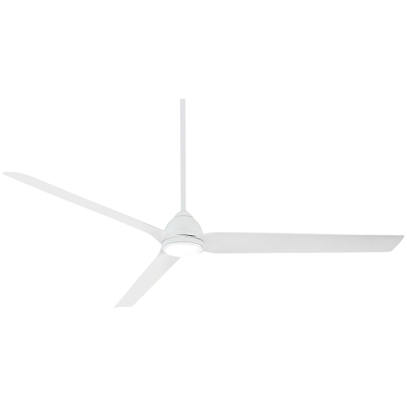 84'' 3 - Blade Outdoor LED Smart Standard Ceiling Fan with Remote Control and Light Kit Included, White