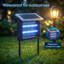 Lampe solaire anti-moustique avec panneau solaire rechargeable Fly Zapper pour utilisation intérieure et extérieure