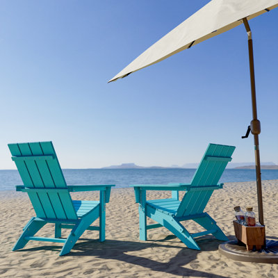 Buvana HDPE Folding Adirondack Chair