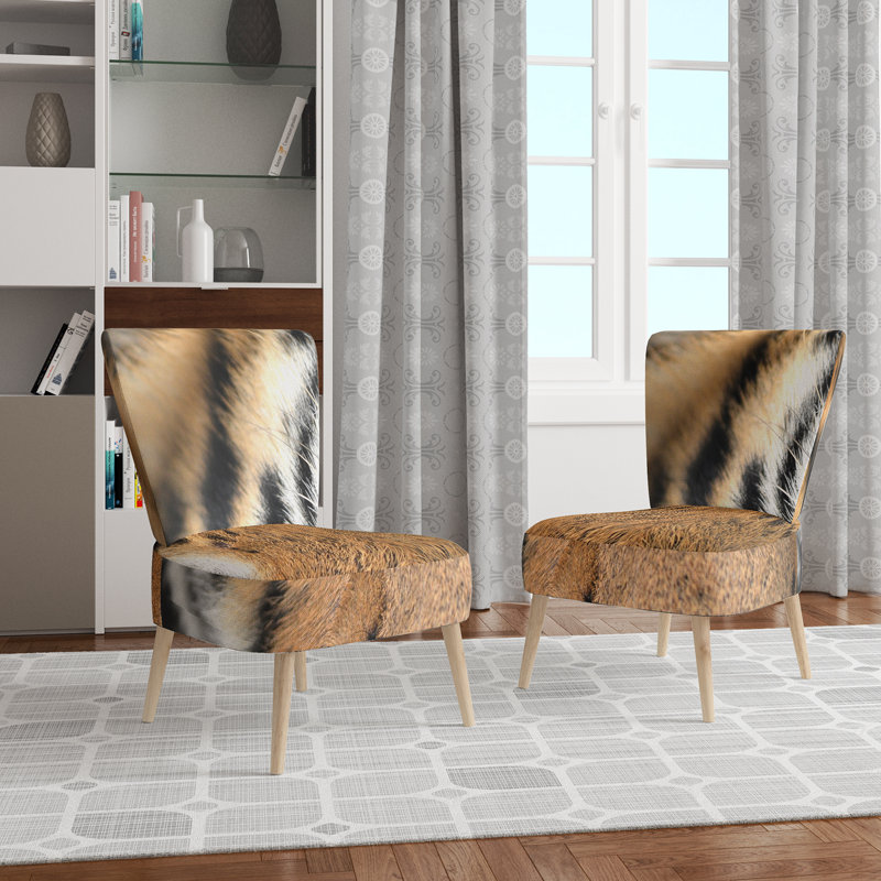 Chaise d'appoint rembourrée à motif floral - Chaise d'appoint moderne à motif floral