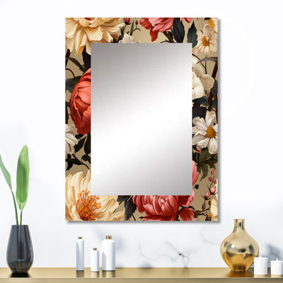 Renaissance Garden Botanical Pattern - Botanical Mirror Wall Decor