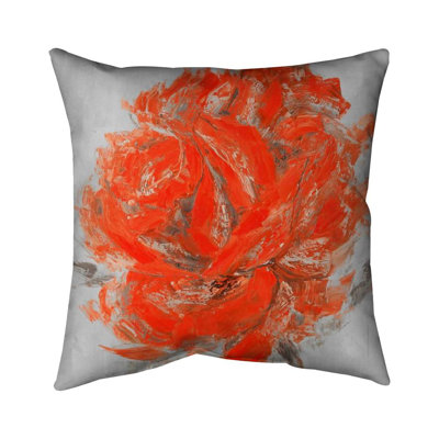 Abstract rose - 20"x20" Throw pillow cover - Poly twill - Print on demand