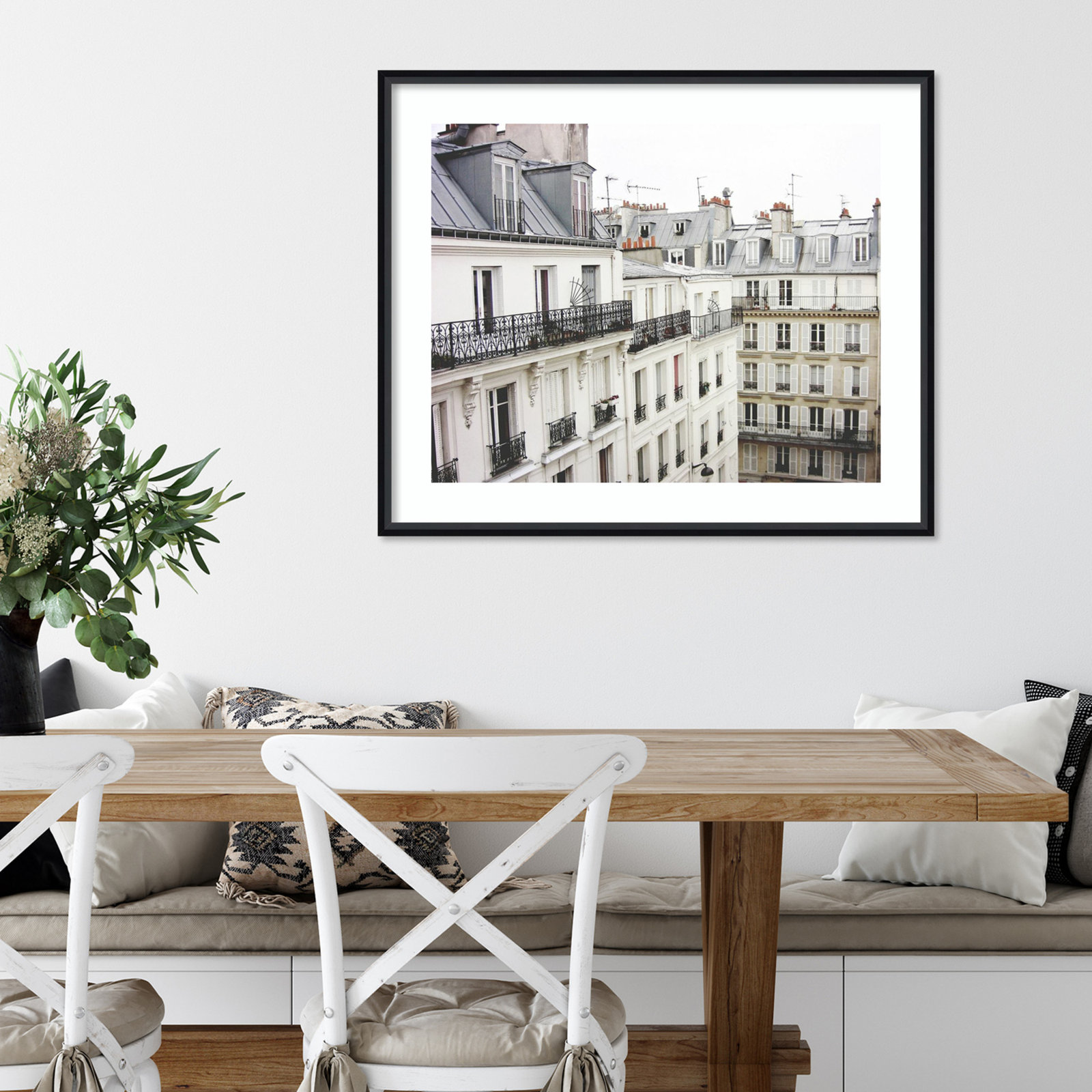Montmartre by Lupen Grainne, Black Framed, 28" H x 33" W