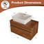 Petit meuble-lavabo flottant simple 31,5 "avec lavabo vasque Everlee-1350107258