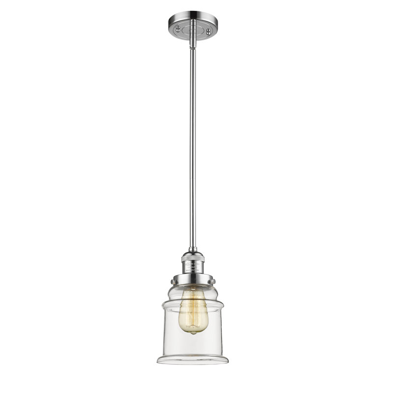 Galaviz 1 - Light Single Pendant, Clear, No Bulb Included, Polished Chrome