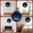Night Sky Mountain Landscape Wall Clock