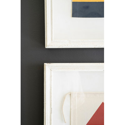  Wall Art, Framed Canvas Nautical Flags Under Glass - Set of 4 Coastal Prints, 24"H