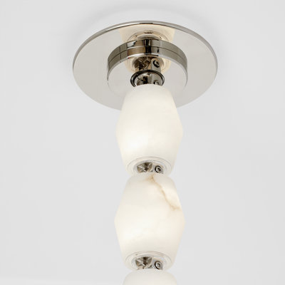 Sean Lavin Collier 24 Pendant in Polished Nickel with Alabaster shade
