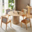 Table de salle à manger ronde en bois moderne 47,24 "