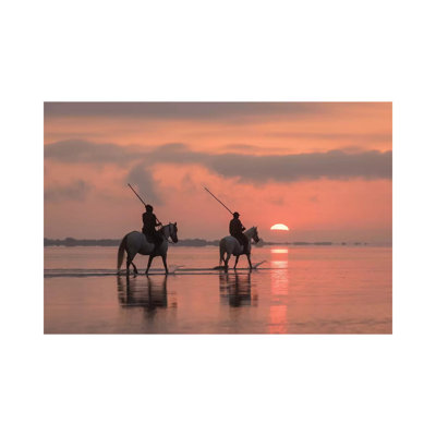 White Angels Of Camargue X by Daniel Kordan - Wrapped Canvas Print