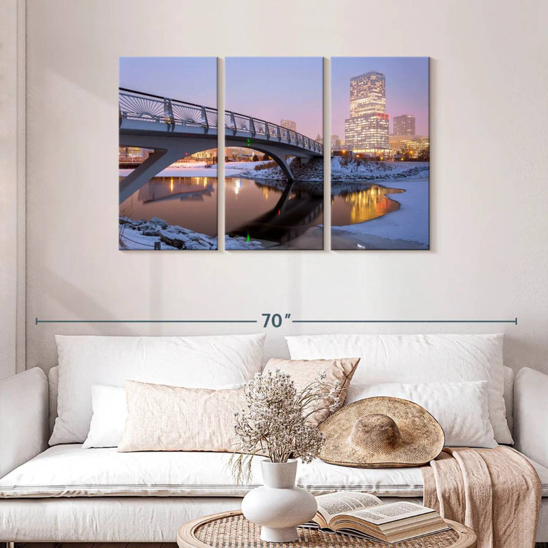 Syd Milwaukee Winter Reflections, 28" H x 45" W