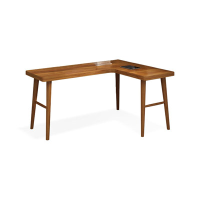 Rosewood L-Shaped Solid Wood desks