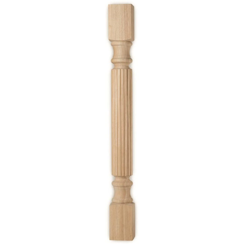 Unfinished Rubberwood Post