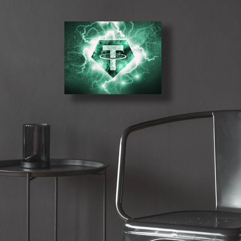 "Crypto Eclipse Tether Usdt" par Valentyn Artemenko, H 12 po x l 16 po