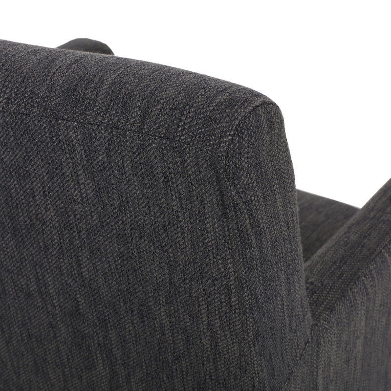 Ensemble de 2 tabourets de comptoir rembourrés de 30,5 pouces - gris anthracite / gris, Gris anthracite