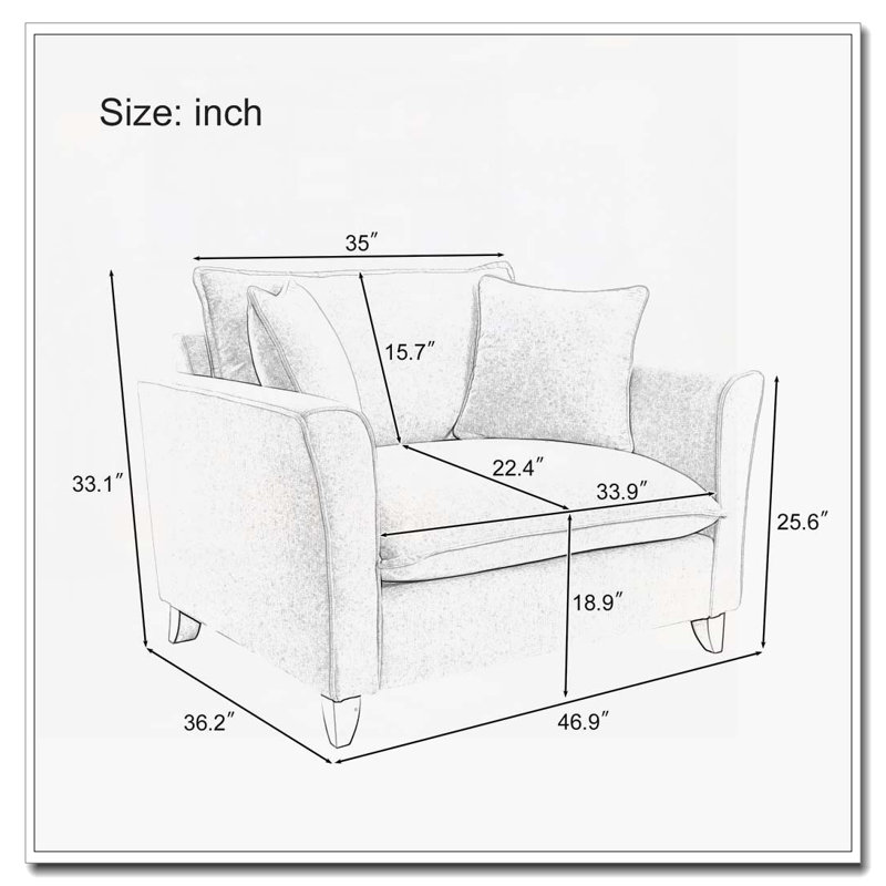 Fauteuil surdimensionné en chenille 46,9 po, Rose