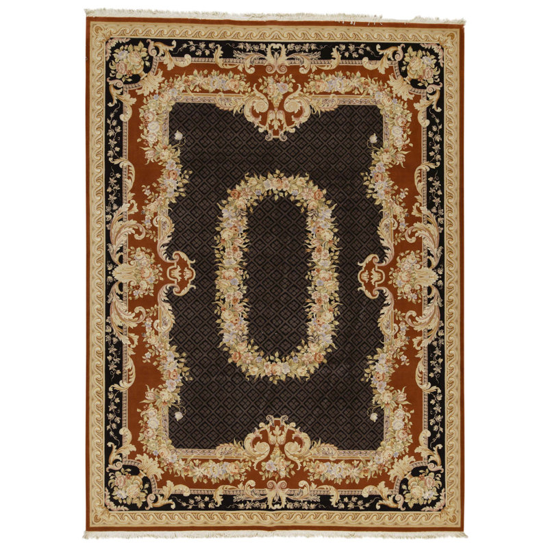 Tapis rectangulaire noué à la main