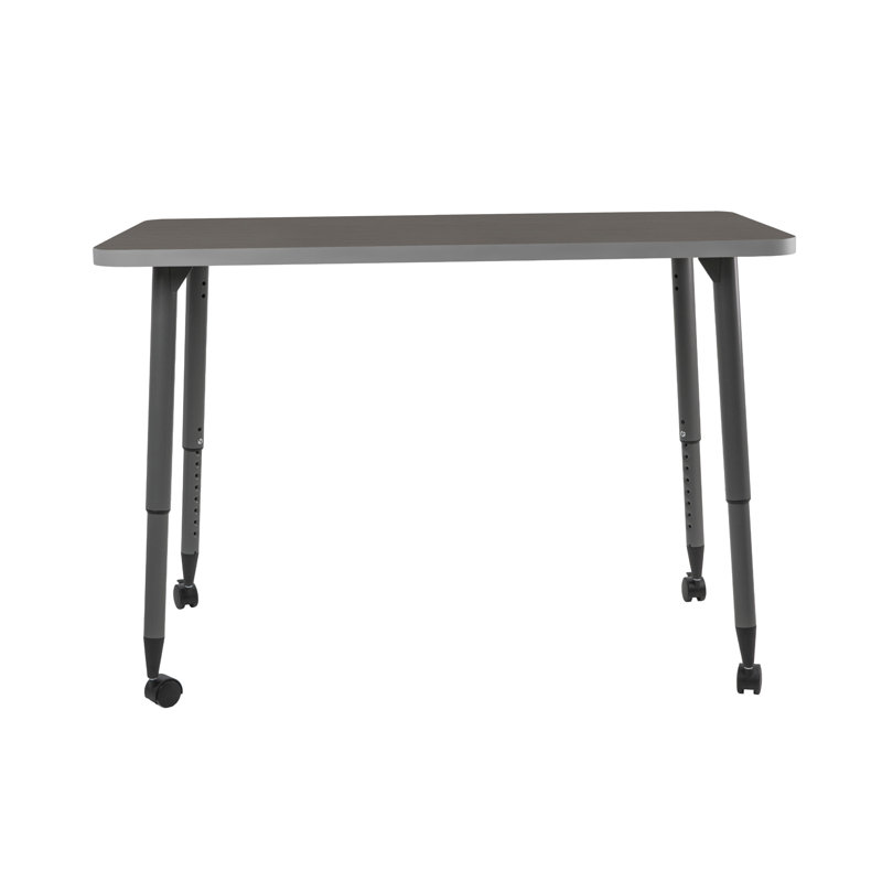 Table d'activité rectangulaire 24 x 48 avec pieds fuselés réglables Adapte, 24 po x 48 po, Cosmic Strandz / Mer du Nord