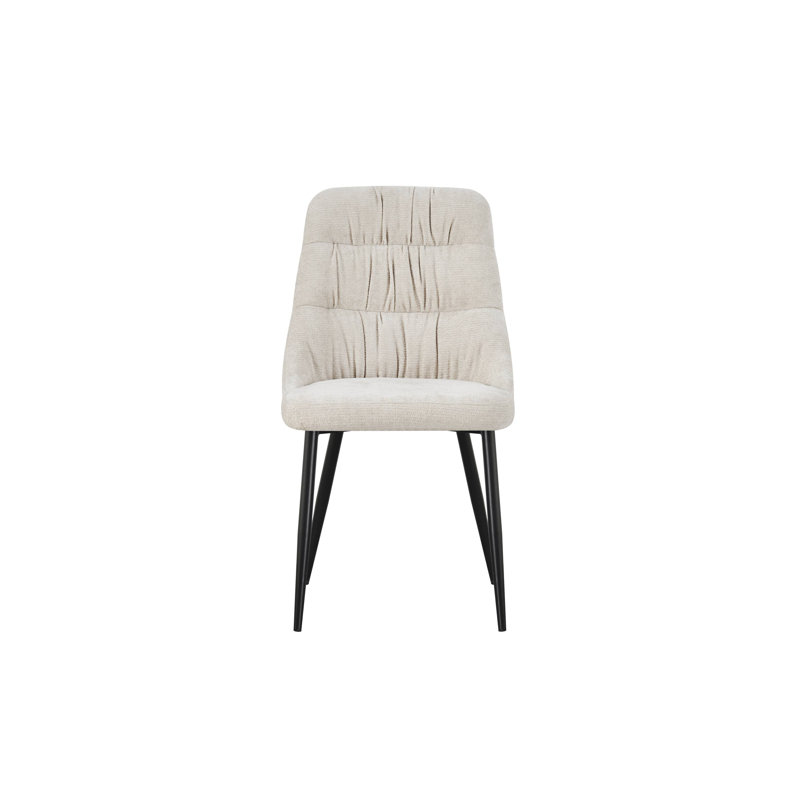 Rhodes Chenille Effect Dining Chair, Natural