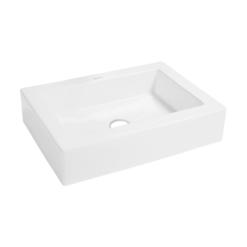 Voltaire 22" Ceramic Vessel Bathroom Sink, White