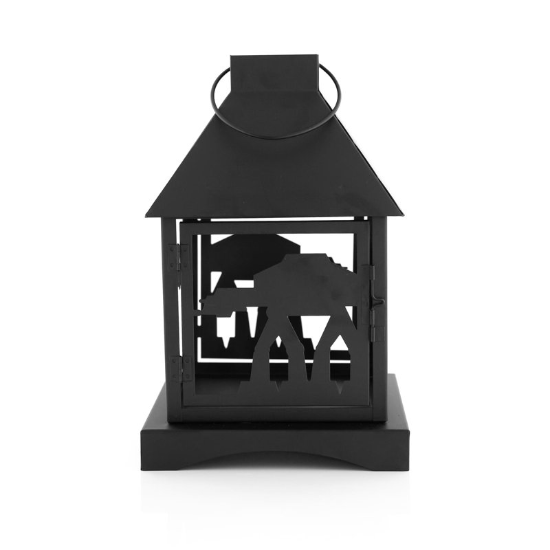 Barabbas 12'' H Iron Tabletop Lantern