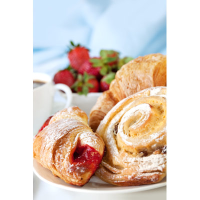 Continental Breakfast - Wrapped Canvas Print