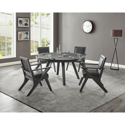 Mid-Century Modern Poker Table Set In Kona
