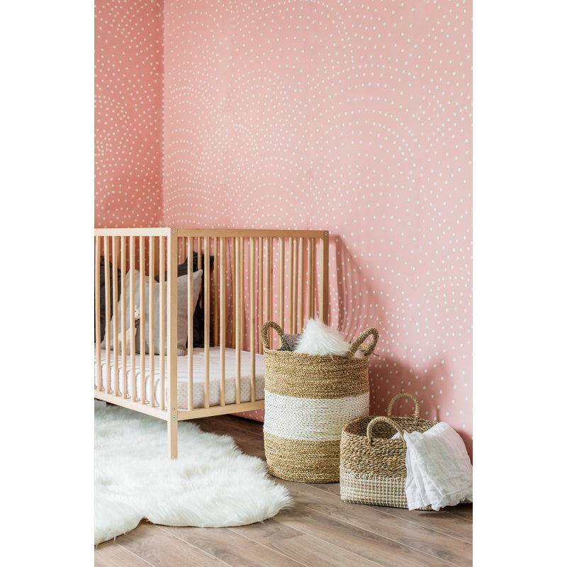 Polka Dots Wallpaper, Pre-Pasted, Rose