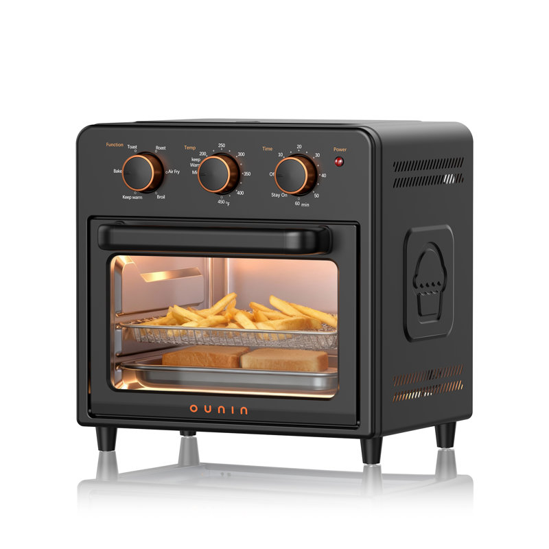 Four grille-pain à air comprimé 12L avec fonctions de convection, de cuisson, de gril, de gril et de réchauffement, cuiseur multi-comptoir en acier inoxydable pour les petites cuisines