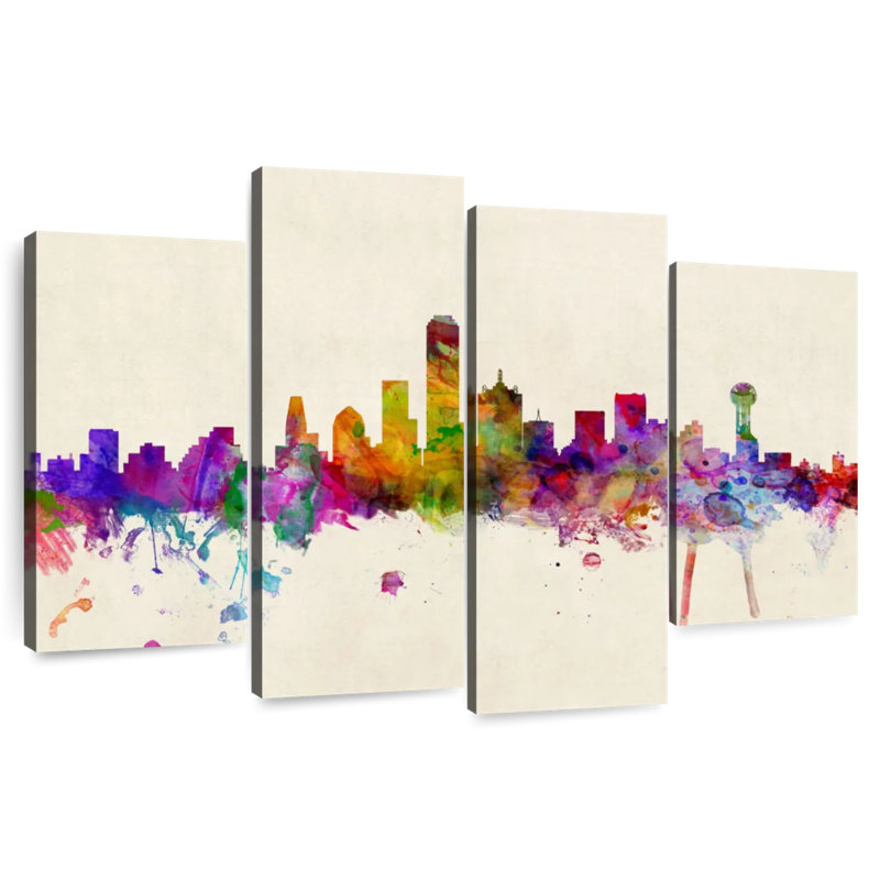 Sireci Dallas Texas Skyline III, 48" H x 75" W