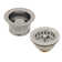 COMBO PACK 3-1/2" Post Style Kitchen Sink Basket Strainer and Waste Disposal Drain Trim