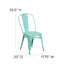 Commercial Grade Metal Indoor-Outdoor Stackable Chair-1082857887