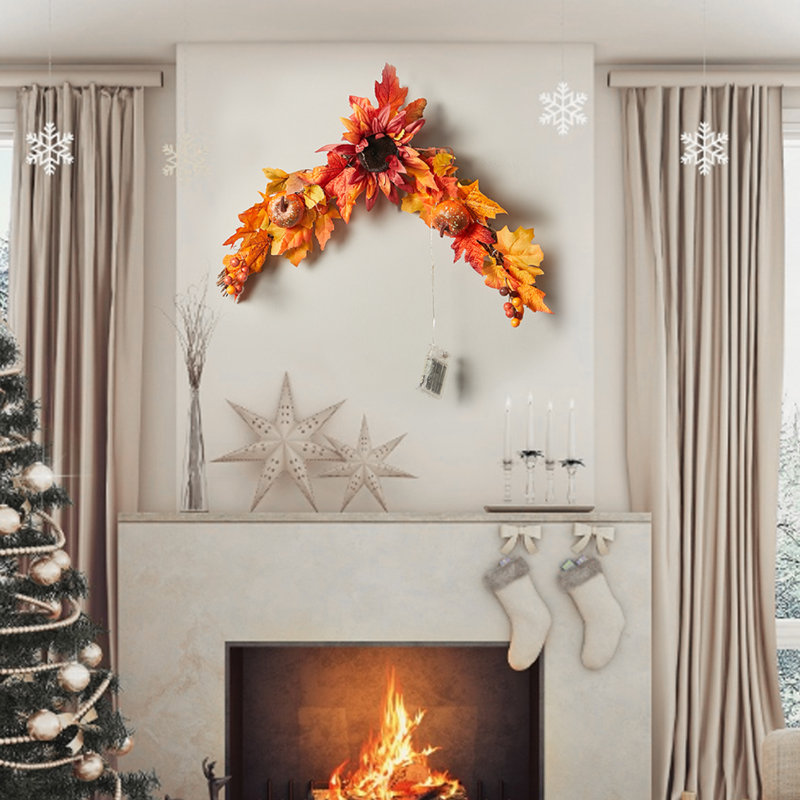 Lighted Faux Swag with Lights