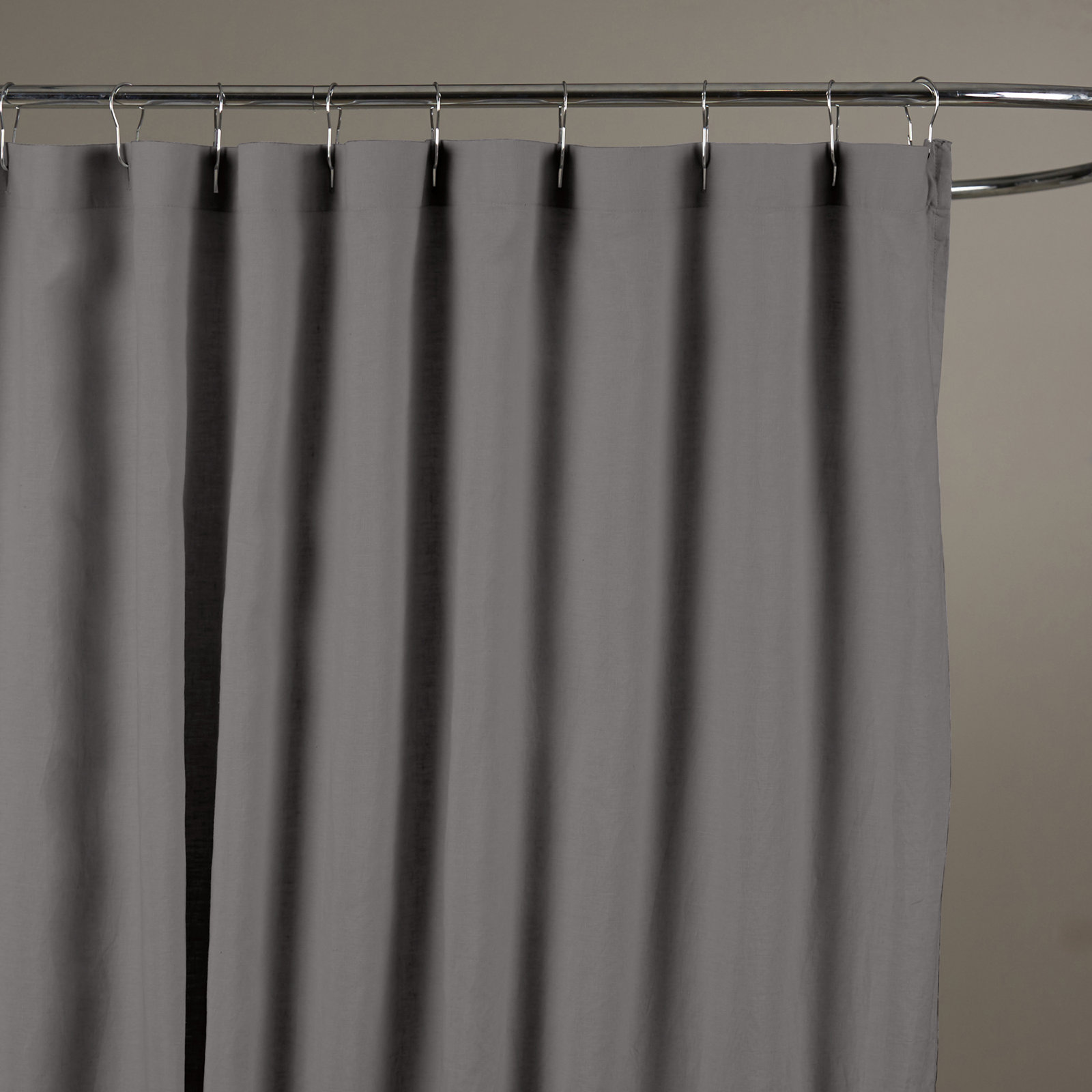 Kendo Linen Shower Curtain, Slate Gray