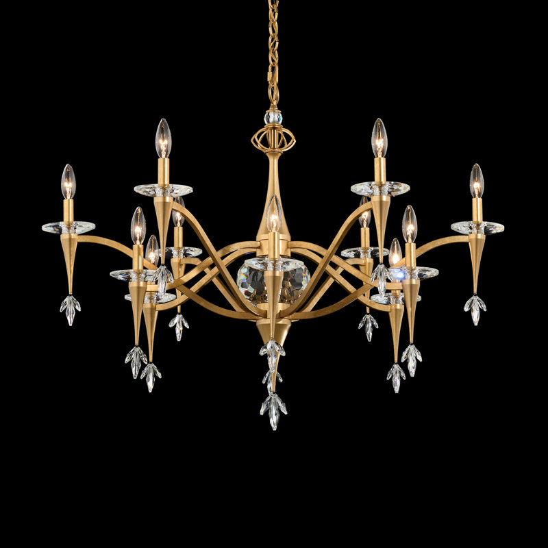 Waverly 12 - Light Chandelier, French Gold