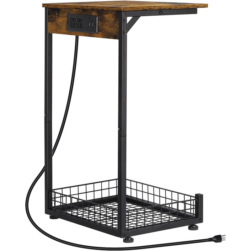 Whittmore End Table and Built-In Outlets