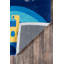 Tapis bleu touffeté à la main Delphine-19235155
