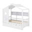 Structure de lit minimaliste en bois avec lit gigogne-114346592-114346593