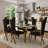 Velvet Dining Chair with Gold Legs-489598398