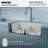 Quartz Undermount Sinks 32.5'' L Double Bowl Kitchen Sink-98291424