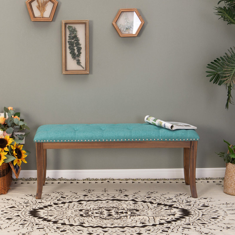 Banc rembourré 100% velours