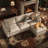99" Leather Upholstered Sectional Sofa with Hidden Storage-387696368-387696369