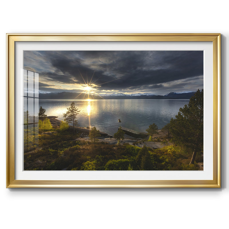 Breaking Dawn, reproduction d'art encadrée, Encadrement doré, H 15 po x l 21 po x P 1,5 po