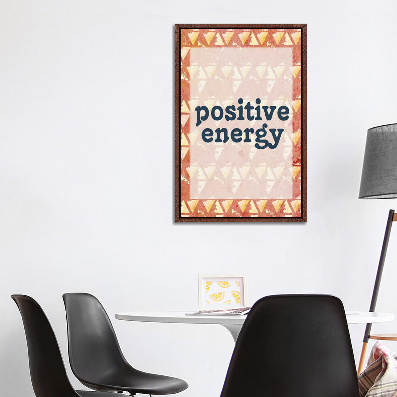 Positive Energy by Kimberly Allen - Print on Canvas, Classic Brown Wood Framed, 101.6cm H x 66.04cm W x 3.81cm D