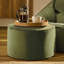 icon Natalia Velvet Adults Bean Bag Armchair and Pouffe, Ready Filled Large Beanbag and Footstool Forest Green-90562464