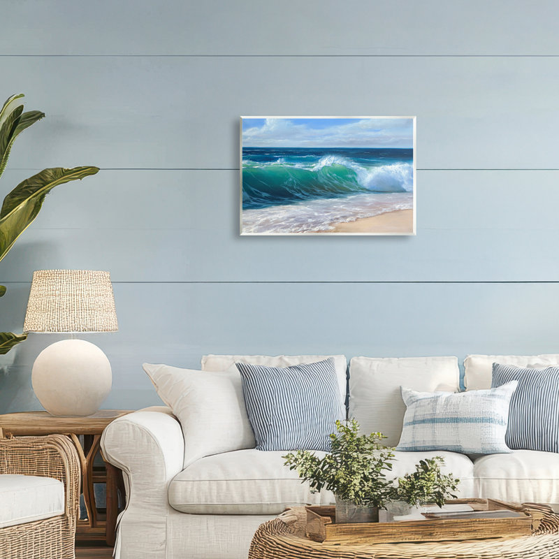 Contenu Plaque murale «Beach Waves Shore», conception par Dimitri Sirenko, H 13 po x l 19 po